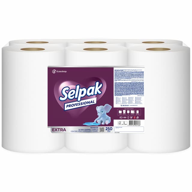 Selpak Professional Extra İçten Çekmeli Havlu 250 m - 1