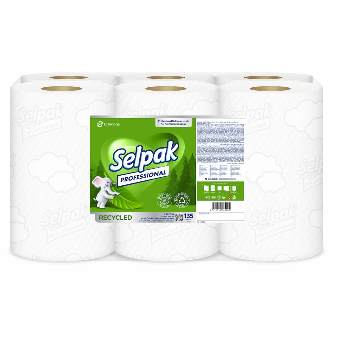Selpak Professional Recycled Sensörlü Dispenser Havlu