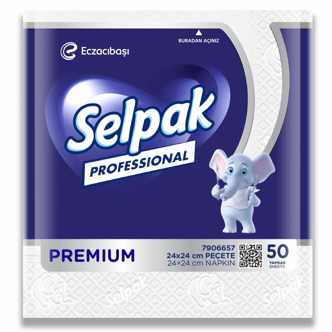 Selpak Professional Mini Peçete 24x24 cm 50'li