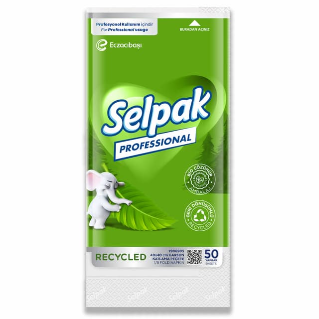 Selpak Professional Recycled 1/8 Garson Katlama Peçete - 1